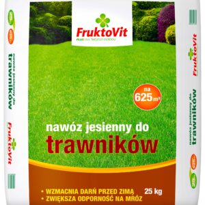 FruktoVit nawóz granulowany JESIENNY do Trawnika 25 kg FruktoVit nawóz granulowany JESIENNY do Trawnika 25 kg