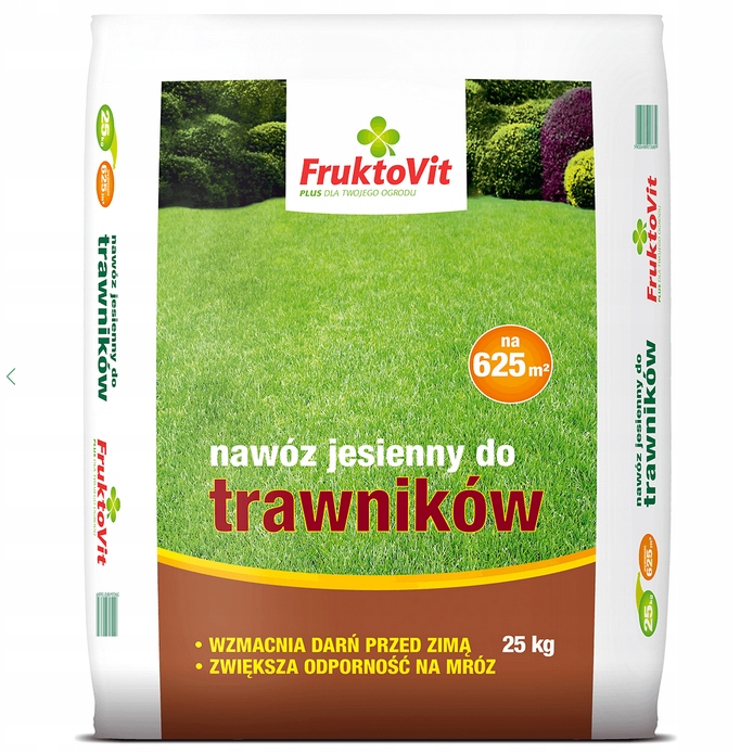 FruktoVit nawóz granulowany JESIENNY do Trawnika 25 kg FruktoVit nawóz granulowany JESIENNY do Trawnika 25 kg
