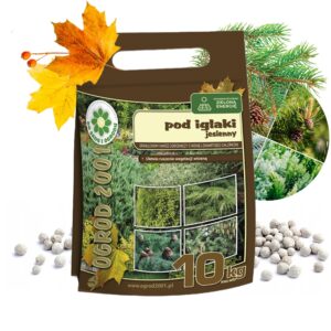 Ogród 2001 nawóz do iglaków, tuji, tui jesienny granulowany 10 kg Siarkopol Ogród 2001 nawóz do iglaków, tuji, tui jesienny granulowany 10 kg Siarkopol