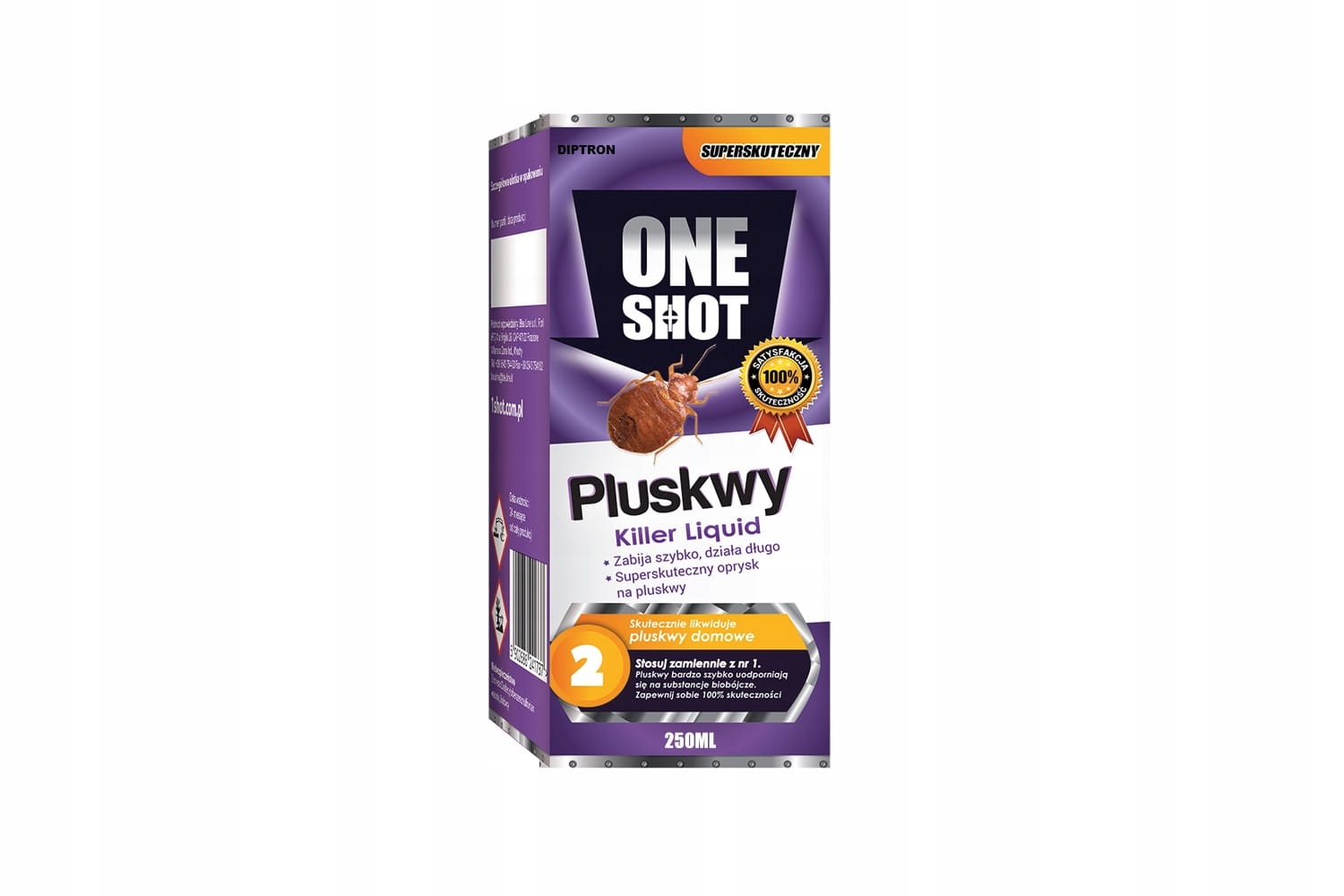 One Shot Na pluskwy 2, 250 ml zwalczanie pluskiew, karaluchów, prusaków One Shot Na pluskwy 2, 250 ml zwalczanie pluskiew, karaluchów, prusaków