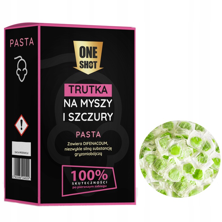 One Shot trutka na myszy i szczury pasta 1 kg, trucizna, na myszy One Shot trutka na myszy i szczury pasta 1 kg, trucizna, na myszy