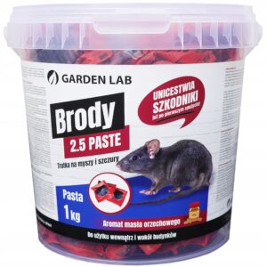 Brody 2,5 trutka na myszy i szczury pasta 1 kg Alchema aromat masła orzech Brody 2,5 trutka na myszy i szczury pasta 1 kg Alchema aromat masła orzech