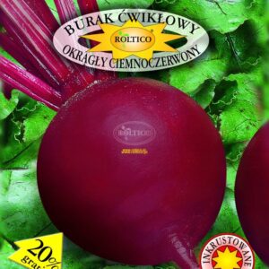 Nasiona Burak ćwikłowy CIEMNOCZERWONY okrągły 20 g ROLTICO Nasiona Burak ćwikłowy CIEMNOCZERWONY okrągły 20 g ROLTICO
