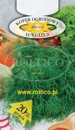 Nasiona koper Lukullus 5 g Roltico odmiana wczesna Nasiona koper Lukullus 5 g Roltico odmiana wczesna