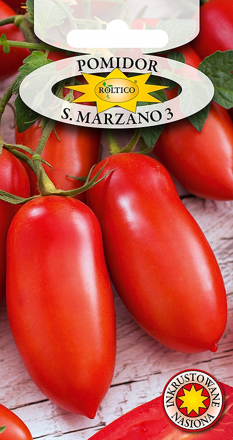 Nasiona Pomidor S. Marzano 3 0,5g Roltico pomidory na przetwory Nasiona Pomidor S. Marzano 3 0,5g Roltico pomidory na przetwory