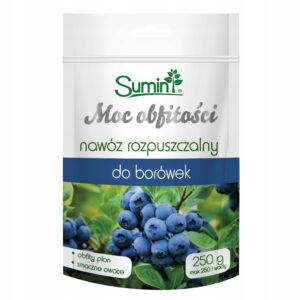 Nawóz krystaliczny rozp. do Borówek 250g moc obfitości Sumin Nawóz krystaliczny rozp. do Borówek 250g moc obfitości Sumin
