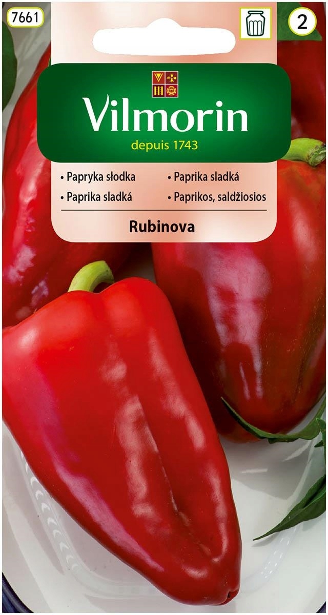 Nasiona Papryka rubinova 0,5 g Vilmorin Papryka słodka czerwona Nasiona Papryka rubinova 0,5 g Vilmorin Papryka słodka czerwona