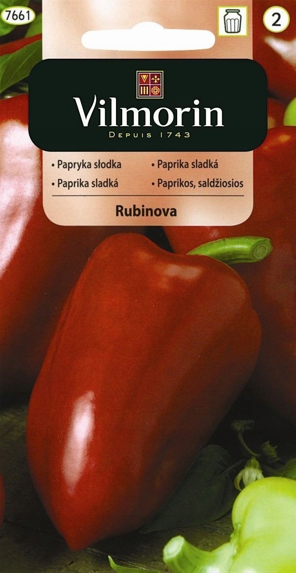 Nasiona Papryka rubinova 0,5 g Vilmorin Papryka słodka czerwona Nasiona Papryka rubinova 0,5 g Vilmorin Papryka słodka czerwona