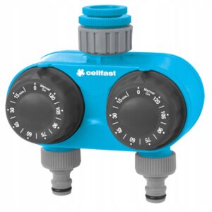 CELLFAST Rozdzielacz podwójny z zegarami mechanicznymi 52-221 CELLFAST Rozdzielacz podwójny z zegarami mechanicznymi 52-221