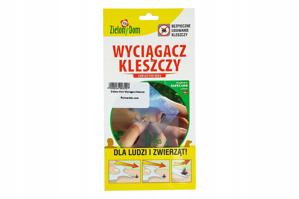 Wyciągacz kleszczy SafeCard Zielony Dom Wyciągacz kleszczy SafeCard Zielony Dom