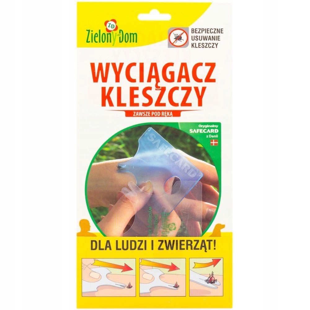 Wyciągacz kleszczy SafeCard Zielony Dom Wyciągacz kleszczy SafeCard Zielony Dom