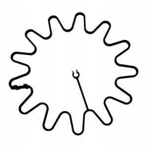 Obejma, podpora do podtrzymywania roślin czarna 6mm Modena Obejma, podpora do podtrzymywania roślin czarna 6mm Modena