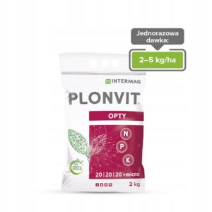 Plonvit Opty GCAA 2 kg NPK 20/20/20 Intermag nawóz rozpuszczalny Plonvit Opty GCAA 2 kg NPK 20/20/20 Intermag nawóz rozpuszczalny