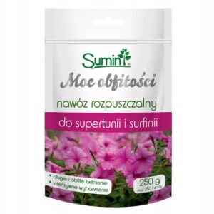 Nawóz krystaliczny, rozpuszczalny do Supertunii 250g moc obfitości Sumin Nawóz krystaliczny, rozpuszczalny do Supertunii 250g moc obfitości Sumin