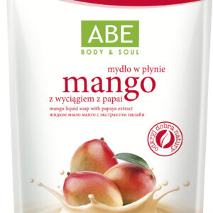 Mydło w płynie ABE zapach Mango, zapas refill 500 ml Mydło w płynie ABE zapach Mango, zapas refill 500 ml