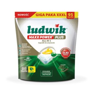 Ludwik kapsułki do zmywarki MAXX POWER PLUS lemon, 95 szt. Ludwik kapsułki do zmywarki MAXX POWER PLUS lemon, 95 szt.
