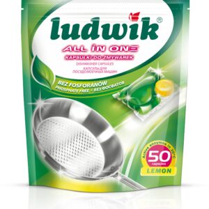 Kapsułki do zmywarek Ludwik all in one 50 szt Kapsułki do zmywarek Ludwik all in one 50 szt