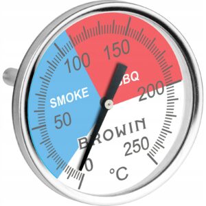 Termometr analogowy z sondą do wędzarni Browin 0-250 °C 101200 Termometr analogowy z sondą do wędzarni Browin 0-250 °C 101200