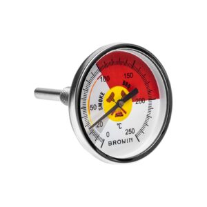 Termometr analogowy do wędzarni z sondą Browin 0-250 °C 101250 Termometr analogowy do wędzarni z sondą Browin 0-250 °C 101250