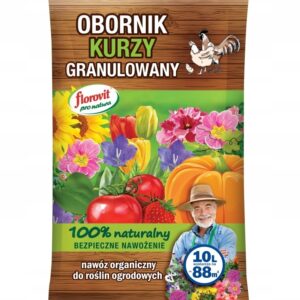 Obornik KURZY 10 L. granulowany, naturalny nawóz Obornik KURZY 10 L. granulowany, naturalny nawóz