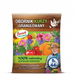 Obornik KURZY 5 L. granulowany, naturalny nawóz Obornik KURZY 5 L. granulowany, naturalny nawóz